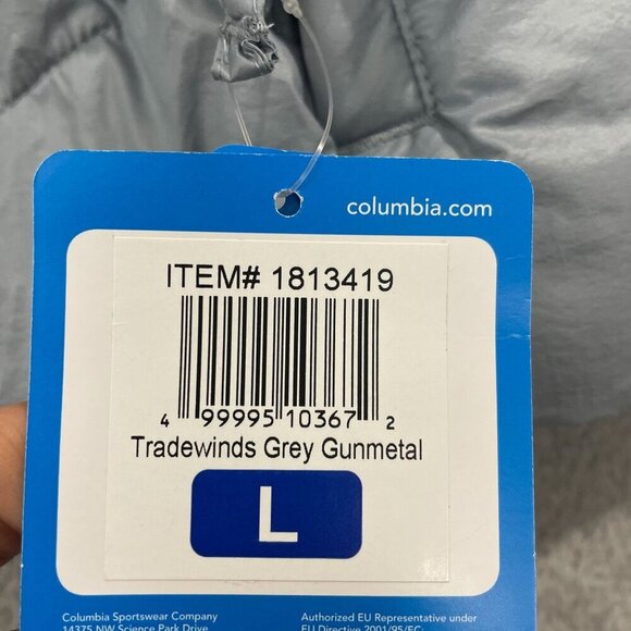 NEW Columbia Womens L Omni-Shield Insulated Puffer Jacket With Hood Gray - Picture 7 of 12